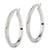 Image of 31mm Sterling Silver 30mm Edged Hoop Earrings