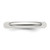 Image of Sterling Silver 3mm Half-Round Band Ring