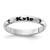 Sterling Silver 3mm Half-Round Band Ring — additional view