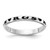 Sterling Silver 3mm Half-Round Band Ring — additional view