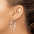 Image of 40mm Sterling Silver 40mm Hoop Earrings QE6491