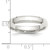 Sterling Silver 4mm Bevel Edge Band Ring — additional view