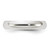 Image of Sterling Silver 4mm Half-Round Band Ring
