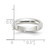 Image of Sterling Silver 4mm Half-Round Band Ring