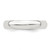 Image of Sterling Silver 4mm Half-Round Band Ring