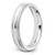 Image of Sterling Silver 4mm Milgrain Comfort Fit Band Ring