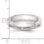 Sterling Silver 5mm Bevel Edge Band Ring — additional view