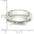 Sterling Silver 6mm Bevel Edge Band Ring — additional view