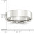 Sterling Silver 6mm Comfort Fit Flat Band Ring — additional view