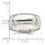Image of Sterling Silver 7mm Half Round Milgrain Band Ring