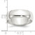 Sterling Silver 7mm Half-Round Band Ring — additional view