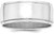 Image of Sterling Silver 8mm Flat w/ Step Edge Band Ring