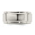Sterling Silver 8mm Flat w/ Step Edge Band Ring