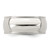 Image of Sterling Silver 8mm Half Round Milgrain Band Ring