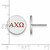 Image of Sterling Silver Alpha Chi Omega Enamel Post Earrings by LogoArt (SS032ACO)