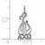 Image of Sterling Silver Alpha Chi Omega X-Small Pendant by LogoArt (SS034ACO)
