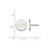 Sterling Silver Alpha Epsilon Phi Enamel Post Earrings by LogoArt (SS032AEP)