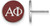 Image of Sterling Silver Alpha Phi Enamel Post Earrings by LogoArt (SS031APH) Image of Sterling Silver Alpha Phi Enamel Post Earrings by LogoArt (SS031APH)