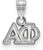 Image of Sterling Silver Alpha Phi Small Pendant by LogoArt (SS002APH)