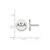 Sterling Silver Alpha Sigma Alpha Enamel Post Earrings by LogoArt (SS033ASI)