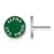 Sterling Silver Alpha Sigma Tau Enamel Post Earrings by LogoArt (SS019ALS)