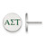 Sterling Silver Alpha Sigma Tau Enamel Post Earrings by LogoArt (SS032ALS)
