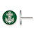 Sterling Silver Alpha Sigma Tau Enamel Post Earrings by LogoArt (SS046ALS)