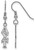 Image of Sterling Silver Alpha Sigma Tau Small Dangle Earrings by LogoArt