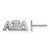 Sterling Silver Alpha Xi Delta X-Small Post Earrings by LogoArt (SS005AXD)