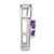 Sterling Silver Amethyst and Diamond Pendant PM4441-AM-001-SSA