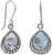 Image of Sterling Silver Ancient Roman Glass Earrings with Bead Design