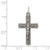 Sterling Silver Antiqued & Brushed Inri Crucifix Pendant QC8300