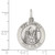 Image of Sterling Silver Antiqued & Brushed Pope Francis Medal Charm