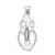 Image of Sterling Silver Antiqued Blessed Mary Pendant