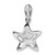 Image of Sterling Silver Antiqued Blue Epoxy & Marcasite Star Pendant
