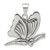 Sterling Silver Antiqued Butterfly Pendant