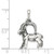 Sterling Silver Antiqued Capricorn Pendant