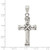 Image of Sterling Silver Antiqued Cross Pendant QC3253