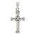 Image of Sterling Silver Antiqued Cross Pendant QC3253
