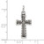 Image of Sterling Silver Antiqued Cross Pendant QC5269
