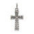 Image of Sterling Silver Antiqued Cross Pendant QC5269