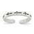 Image of Sterling Silver Antiqued Crosses Toe Ring