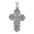 Image of Sterling Silver Antiqued Filigree Cross INRI Crucifix Pendant