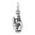 Sterling Silver Antiqued Hand Symbol Charm QC6983