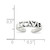 Image of Sterling Silver Antiqued LOVE Toe Ring