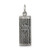 Image of Sterling Silver Antiqued Mezuzah Pendant QC5922