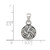 Image of Sterling Silver Antiqued Open Back Celtic Design Pendant
