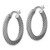 Image of 21mm Sterling Silver Antiqued Open Twist Hoop Earrings QE6729