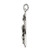 Image of Sterling Silver Antiqued Satin Irish Crucifix Cross Pendant QC7346