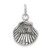 Image of Sterling Silver Antiqued Sea Shell Charm